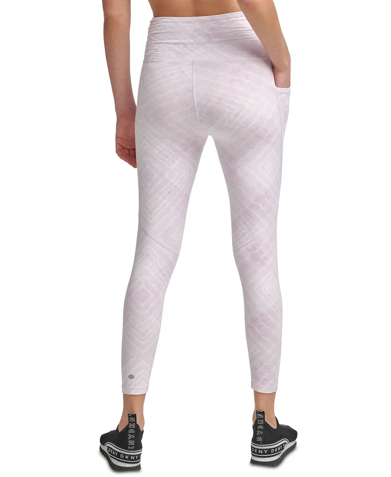 Mujer DKNY Deportivo Teñido con Corbata Tobillo Leggings Talla L Totalmente NUEVO Foto 2 de 3