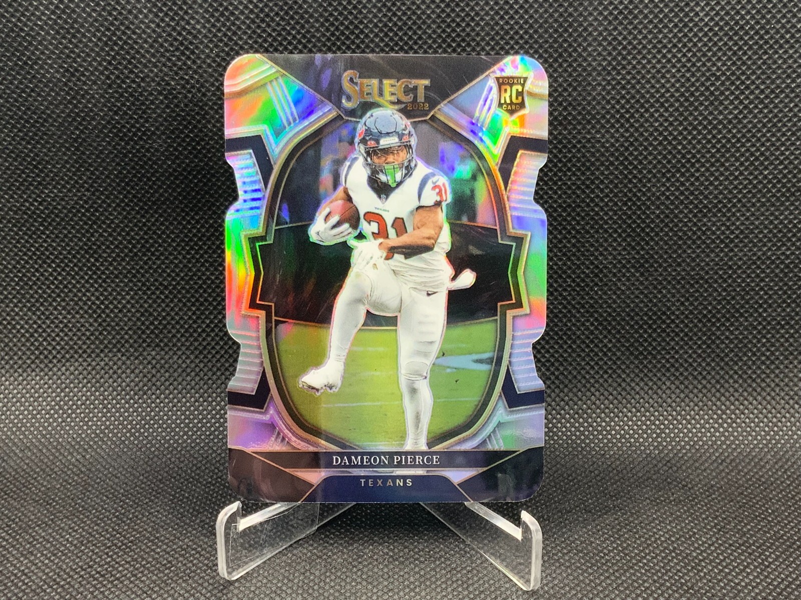2022 Select DAMEON PIERCE Silver Holo Die-Cut RC Concourse Level #47 Texans