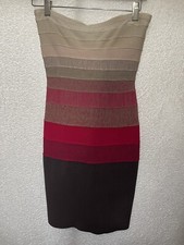 GUESS by Marciano Form Fitting Strapless Bandage Dress Size Small