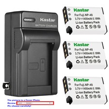 Kastar Battery AC Wall Charger for Fujifilm NP-48 NP48 Fuji FNP-48 FNP48 Battery