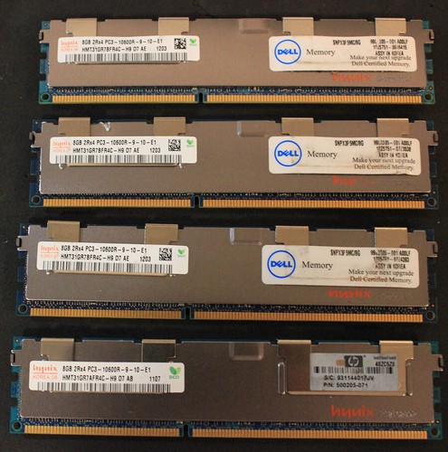 SK Hynix 32 GB (4x 8 GB) ECC DDR3-1333 HP Proliant SL2x170z G6 Gen6 Serveur RAM - Photo 2/2