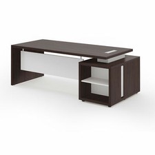 BRERA Desk L.210.6xD.99.2xH.73.5 cm on chest of drawers wenge' colour