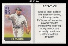 USA5 #3408o MNH Legends of Baseball Pie Traynor