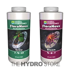 General Hydroponics FloraNova Grow & Bloom Combo Pint - gh flora nova 16oz pt