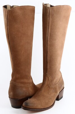 $465 SENDRA 7422 Camel Oiled Suede Designer WESTERN Cowboy Boots 8 EUR 38 UK 5