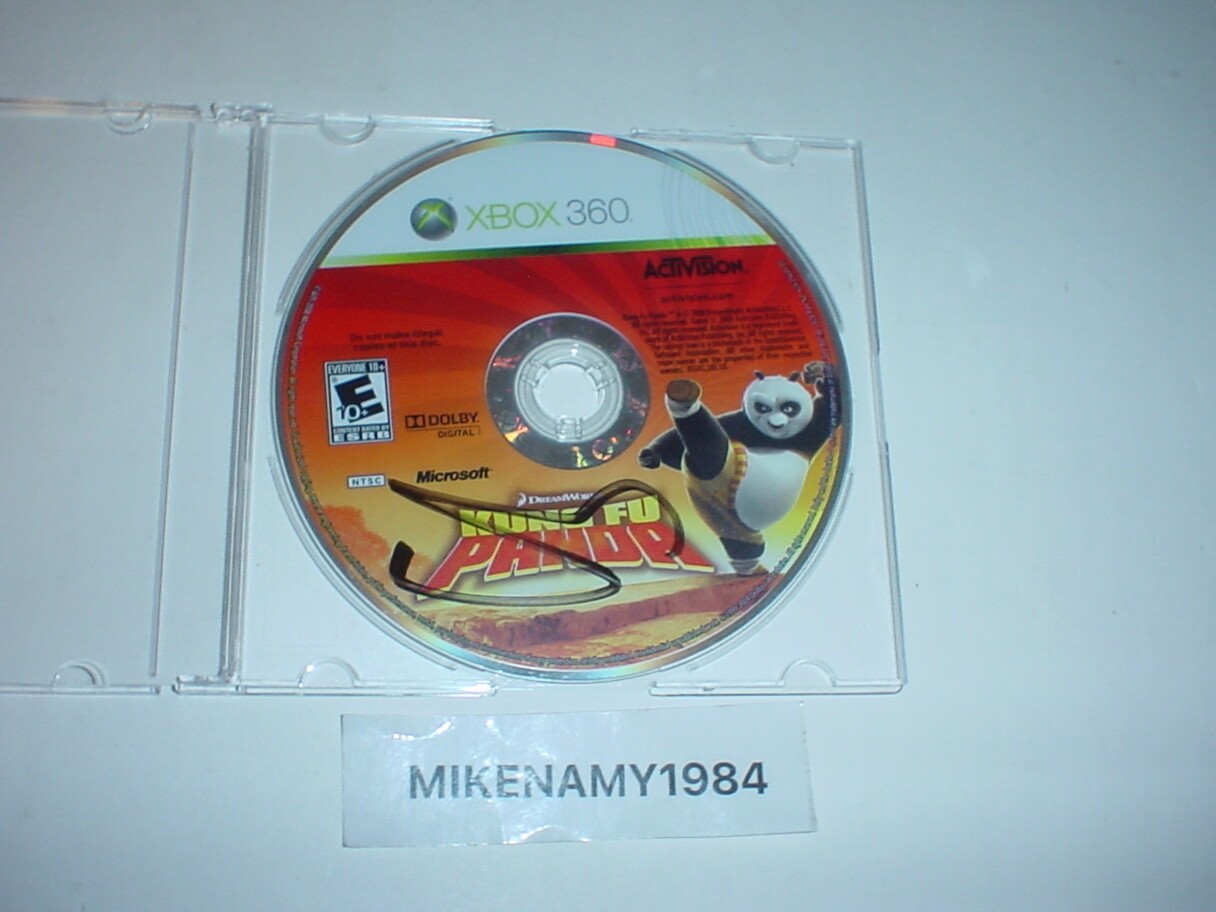 KUNG FU PANDA kids game in plain case w/ marker on disc for Microsoft XBOX 360
