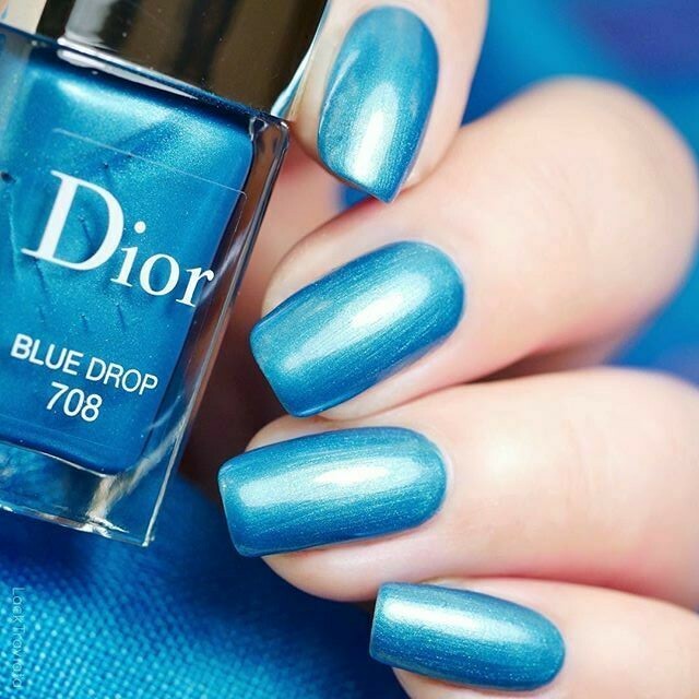 Dior BLUE DROP 708 Metal Turquoise Nail Polish BNIB Cosmopolite Vernis LTD  FAB!!