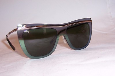 NEW McQueen MCQ SUNGLASSES MQ0007S 002 GOLD/GREEN AUTHENTIC  display picture 3