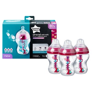 tommee tippee colic bottles pink