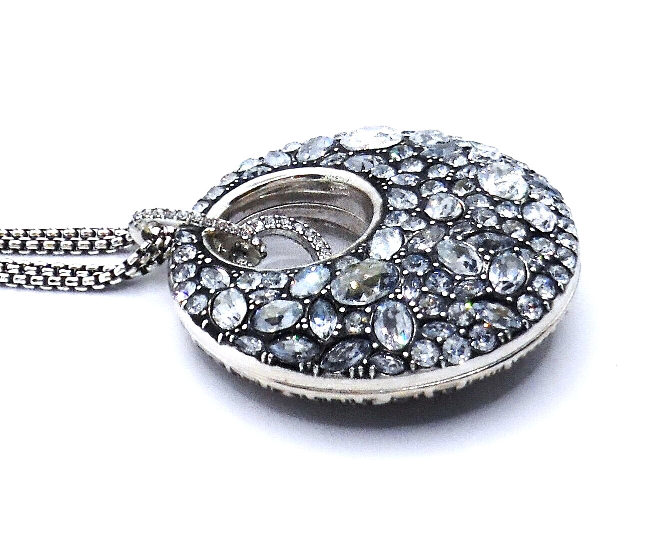 Brighton Trust Your Journey Blue Clear Crystal Necklace NWTag $158 Jewelry