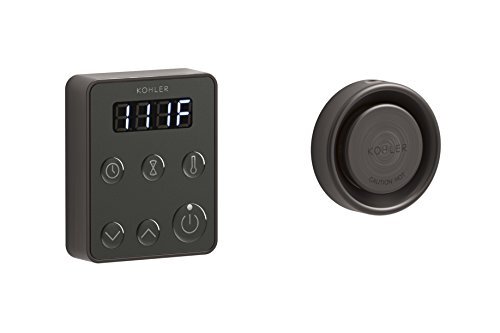 Kohler 5557-BL Kit Controllo Vapore Invigoration Con Aromaterapia - Pannello E 2 Teste, Nero Opaco