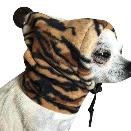 Drawstring Adjustable Hat Winter Leisure Dog Hat Solid Color Mini Pet Hat - Picture 4 of 13