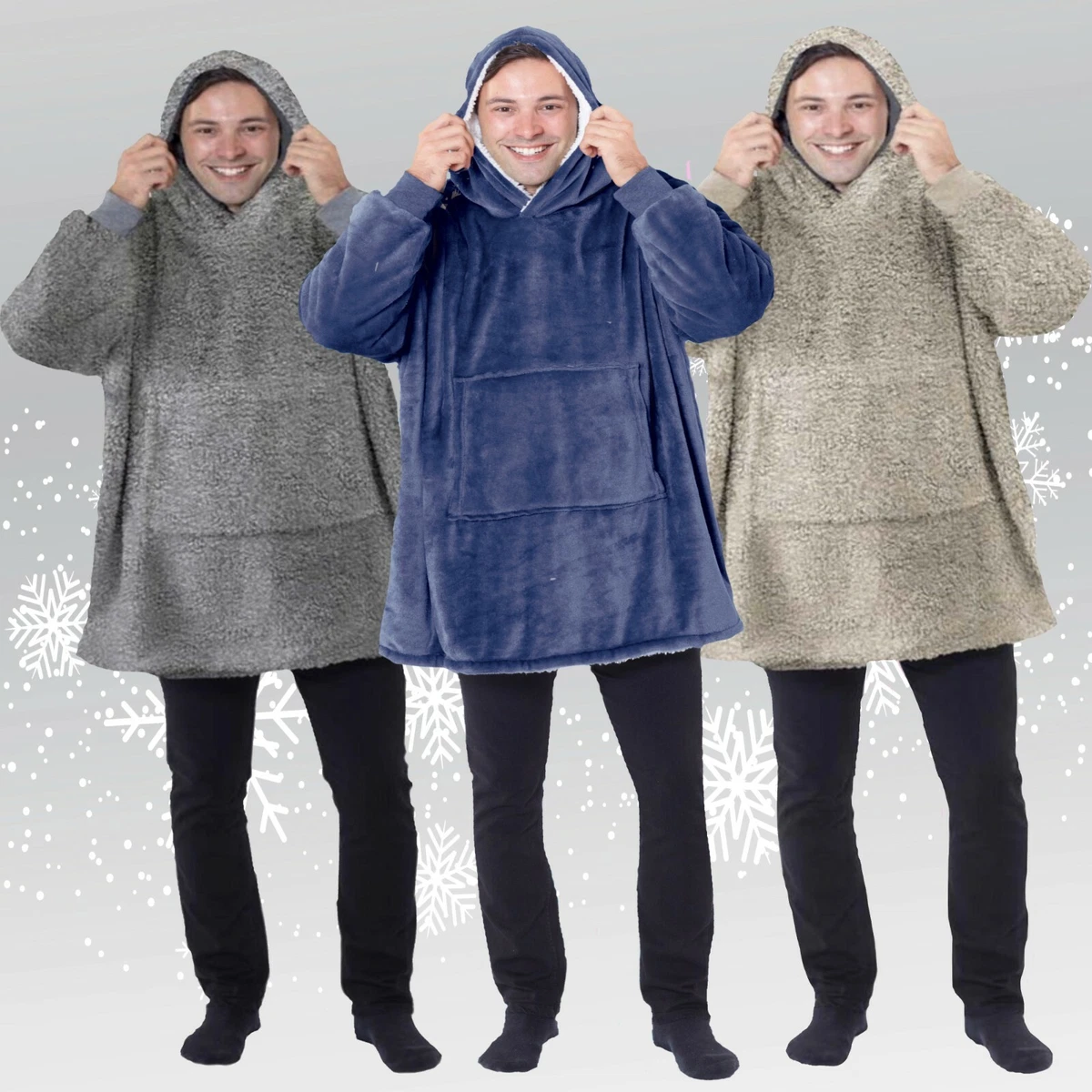 Oodie Oversized Hoodie Blanket Hoodie Mens Hooded Blanket Adult