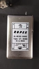 Lot of 7x Used ROPEX Line Filter LF-06480, 6AMP, 480VAC, PN# 885500