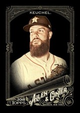 2018 TOPPS ALLEN GINTER X BASEBALL BASE CARD #177 Dallas Keuchel Astros