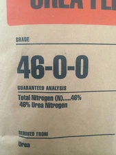  99+% Urea Commercial Grade Nitrogen Fertilizer 46-0-0  SAME DAY SHIPPING 