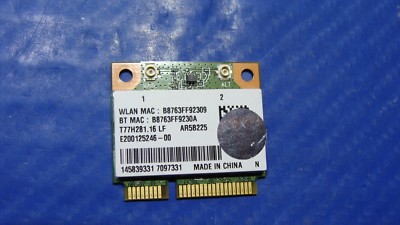 Sony VAIO 15.6'' SVE1513C5E OEM WiFi Wireless Card AR5B225 GLP*