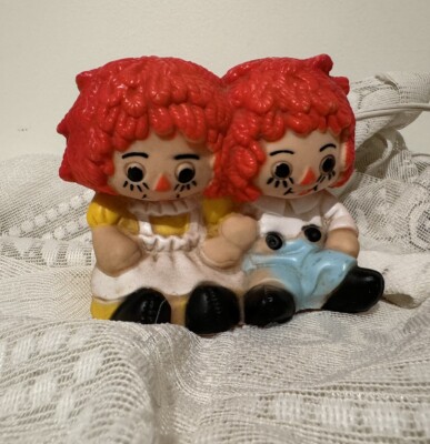 Vtg. Raggedy Ann & Andy Vinyl  Night Light Lamp Nan San Ind Inc. 1969 Working
