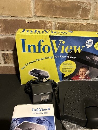 Inno Media Info View TV Video Chat Phone IV 3000 ~ Opened box Vintage - Picture 6 of 10