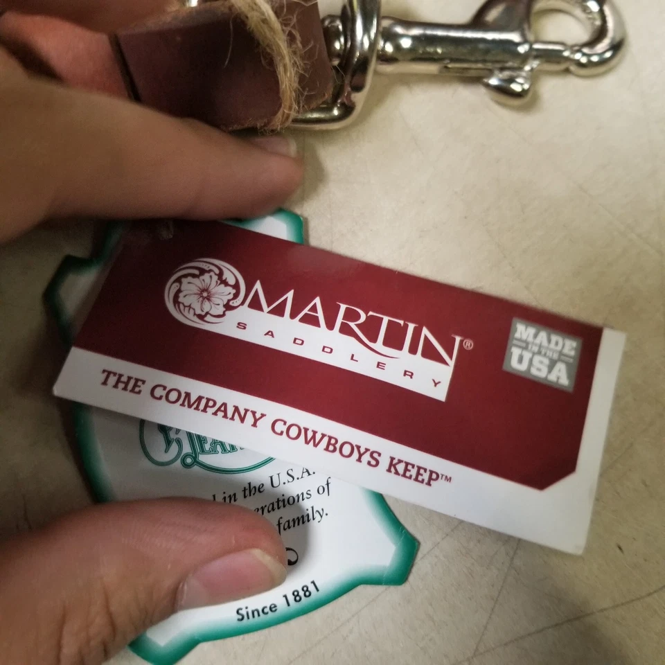 Martin 3/4" Latigo rienda de barril con cordones Foto 3 de 4