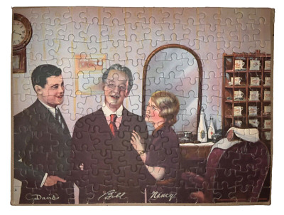 Vintage Jigsaw Puzzle Just Plain Bill Ruth Russell Actress (Nancy) by Kolynos Co