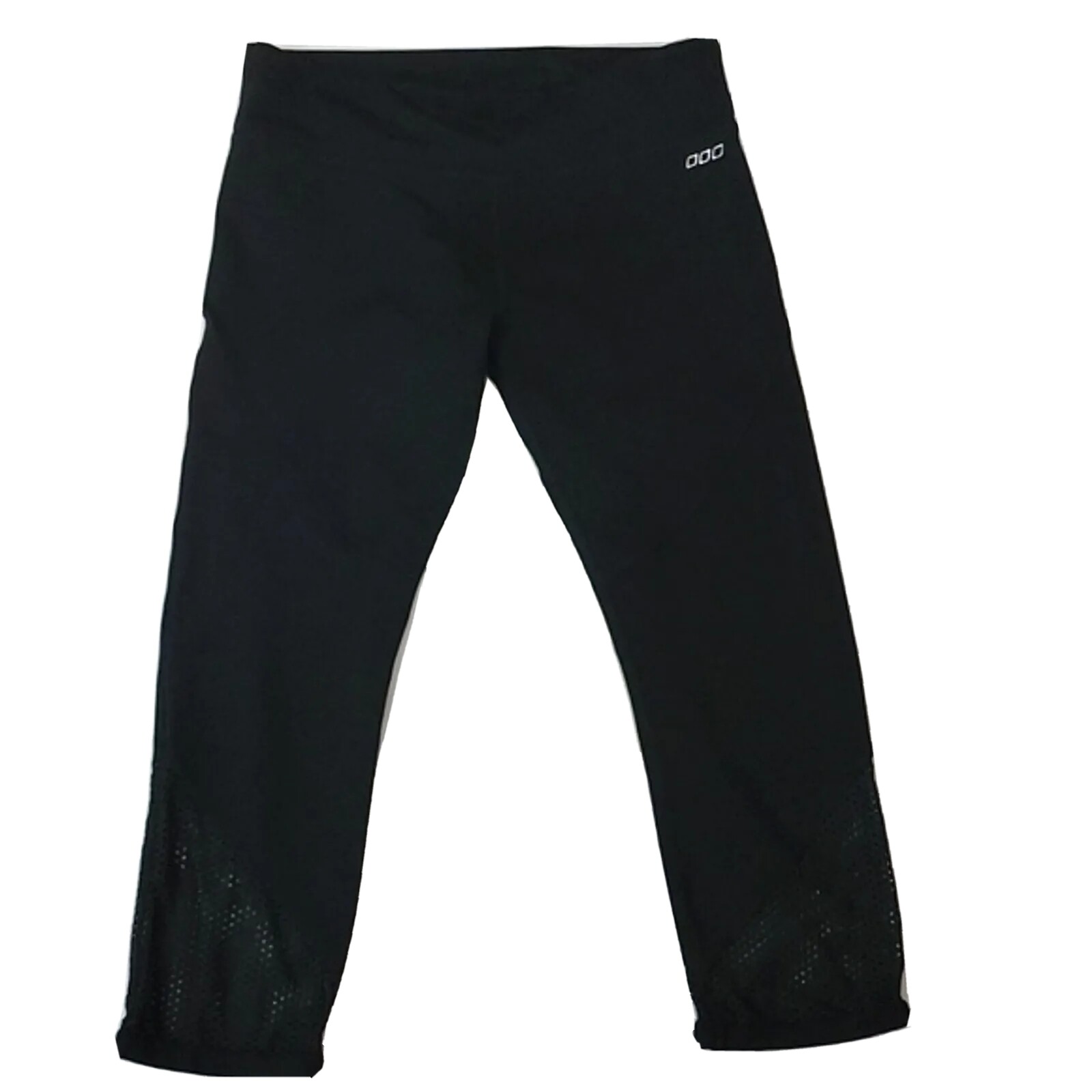 LORNA JANE Leggings Womans *Small Black Mesh Cropped Stretch Athleisure Read