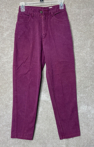 Vintage OSC SPORT Jesns Womens 5/6 26x26 Burgundy High Rise mom pants