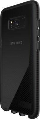 Hülle Für Samsung Galaxy S8+ Plus Tech21 Evo Kariert Ultradünn Slim Schwarz