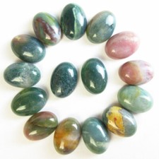15Pcs 14x10x5mm Indian Agate Oval Cab Cabochon B63461