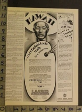 1928 HAWAII LASSCO STEAMSHIP TRAVEL CRUISE NAUTICAL COOK HISTORIC AD 24572