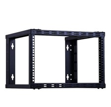Rackpath 6U Wall Mount Rack Open Frame 19 Inch Server Equipment Rack Heavy Duty