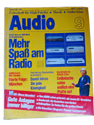 AUDIO 9/91,MAGNAT PLASMALAUTSPRECHER,GRUNDIG T 5000,ONKYO T 4090,PIONEER TX 9800