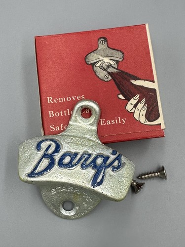 Vintage BARQ'S Root Beer Starr "X" Wall Mounted Soda Bottle Opener NOS in Box
