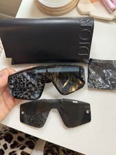 Dior Mens Shield Sunglasses Black Frame Inter...