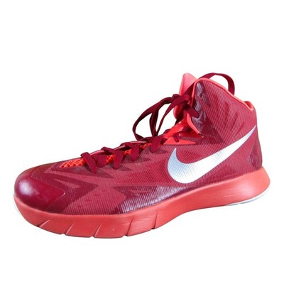 Nike Hyperquickness Men 12 Red White Basketball Shoes Lightweight Lunar Cushion