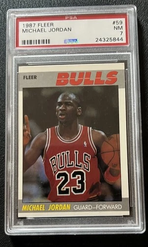 Fleer 1987-88 Michael Jordan #59 Chicago Bulls PSA Graded Base Set Card