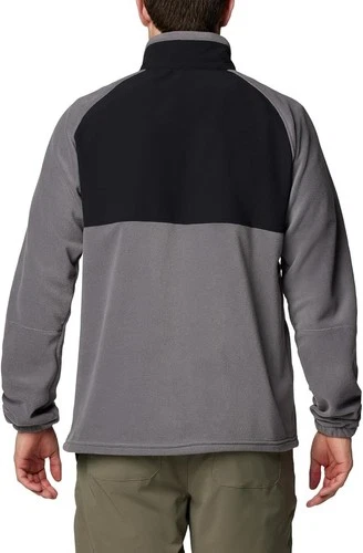 Columbia Men's Sage Peak Full Zip Fleece Comfort Jacket Grey Black L NEW image 4