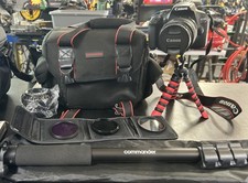 Canon EOS Rebel T7 Digital SLR Camera With 18-55mm Lens 24.2mp  Extras Shown 