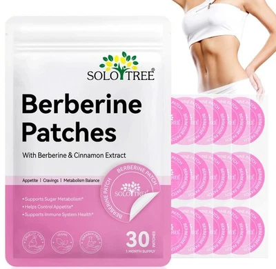 SOLO TREE 30 Berberine Patches - Balance Metabolism and Suppress Appetite