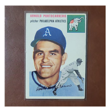 1954 Topps MLB Baseball Card - Arnie Portocarrero #214 Athletics 