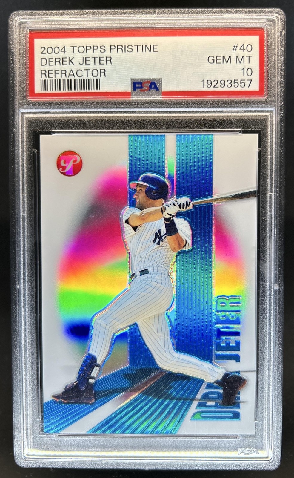 2004 Topps Pristine Derek Jeter Refractor #/49 New York Yankees PSA 10 GEM MINT
