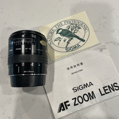 Sigma AF-E 28-70mm f3.5~4.5 Zoom Lens for Canon EOS Camera Made in Japan Nice!