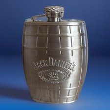 Jack Daniel&rsquo;s Old No. 7 Brand Stainless Steel 6 Ounce Flask 2007