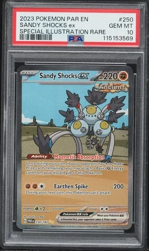 2023 POKEMON PAR EN-PARADOX RIFT #250 SANDY SHOCKS EX PSA 10