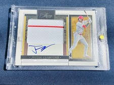 2024 Panini Three and Two - Prospect Jersey Justin Crawford #PDJ-JC 🔥AUTO /99🔥