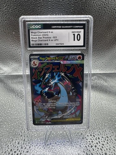 Mega Charizard X ex 023 CGC 10 GEM MINT UPC Promo
