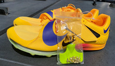 Men  s 9 Nike Zoom Long Jump Elite Track  Field Spikes Citron Pulse Size 13 NEW