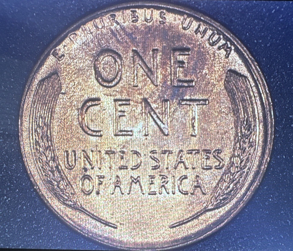 1958 D Lincoln Wheat w Errors “L” on Rim & DDO, Die Grease & DDR on Rev, UNC Red - Image 2 of 4