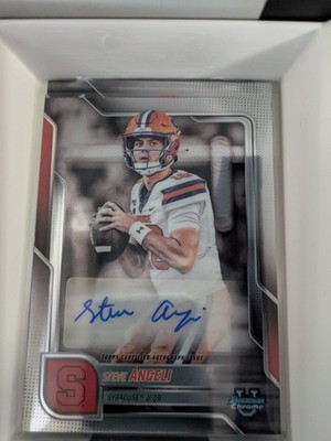 2025 Bowman University Chrome - Chrome Prospect Autographs Steve Angeli #BCA-ANG
