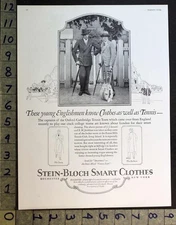 1925 MEN FASHION STEIN-BLOCH SUIT SPORT TENNIS OXFORD LEZARD JONKLAAS AD FC9018